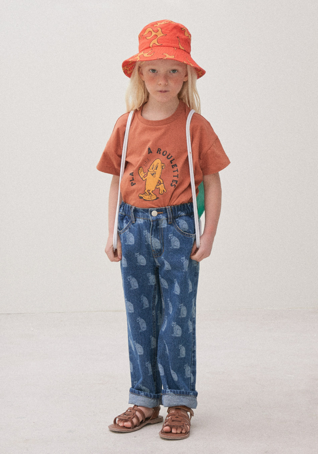 Jelly Mallow Cat denim pants - World Of Rascals